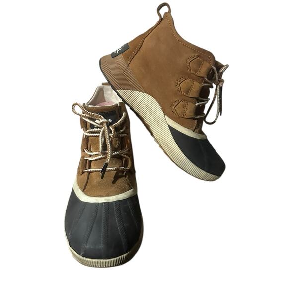 Sorel Out N About Womens Hand Crafted Brown Blue Boots Size 7.5 Women's Outdoor - Picture 4 of 8